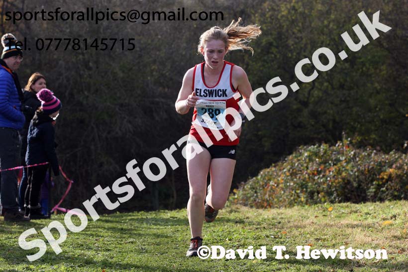 Womens under-17s and under-20s 2017 Start Fitness North Eastern Harrier League, Aykley Heads, Durham. Photo:  David T. Hewitson/Sports for All Pics